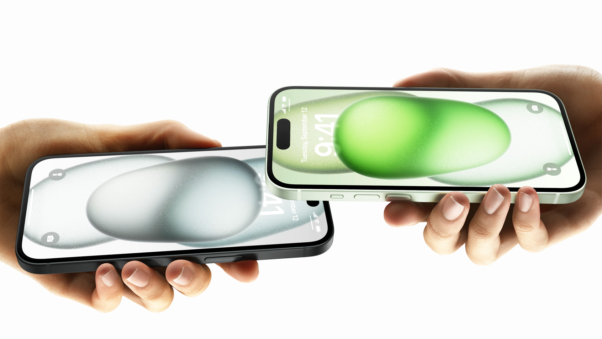 **NameDrop allows users to exchange contact information by simply bringing their iPhone devices together.**