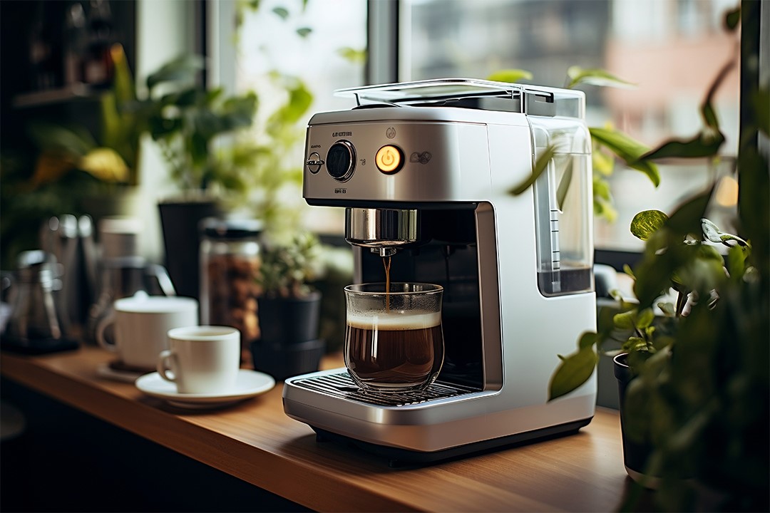 En genanvendt kaffemaskine