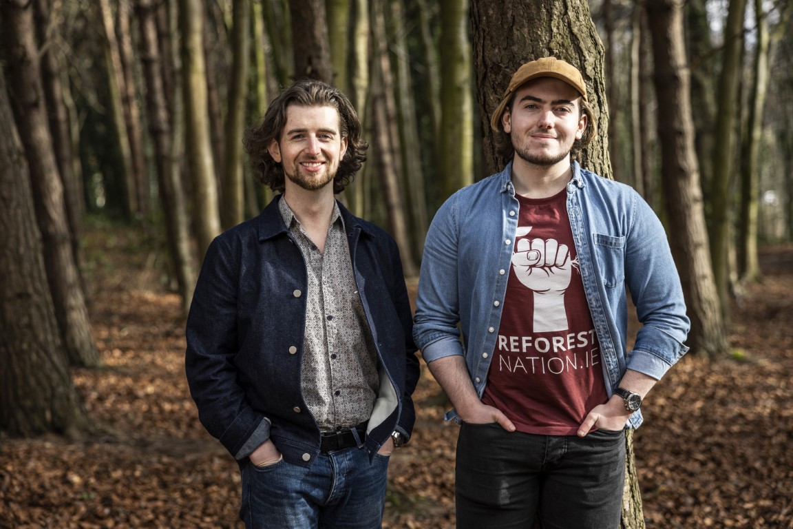 Senior Marketing Manager, Pádraig Power med Reforest Nations stifter, Gearóid McEvoy