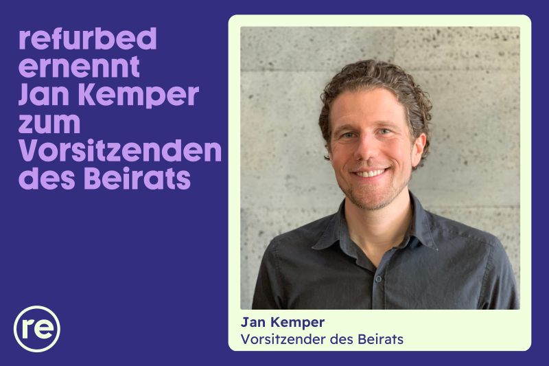 Jan Kemper, Vorsitzender des refurbed Beirates © Franziska Kouidis