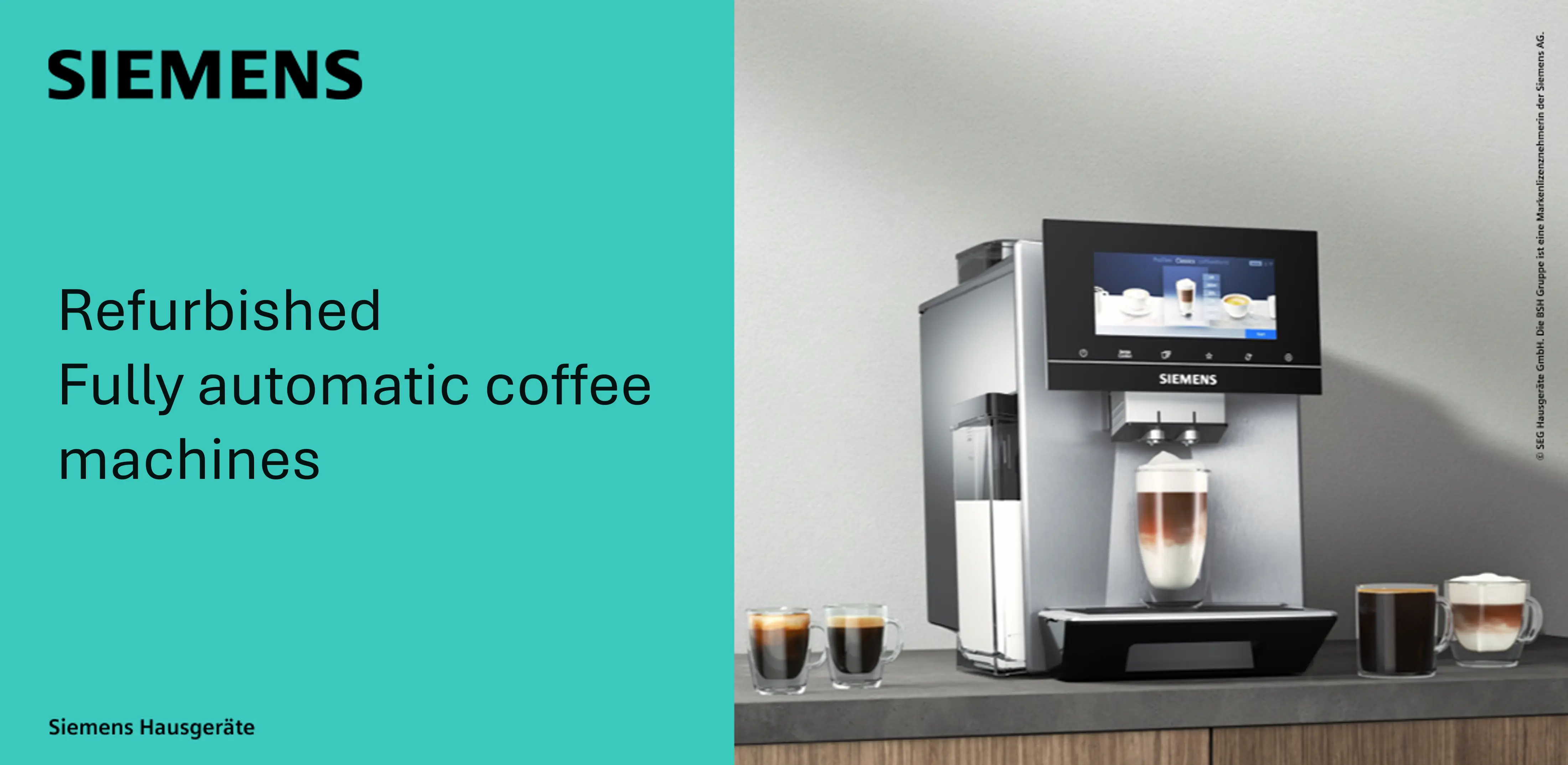 Siemens refurbished Kaffeevollautomaten