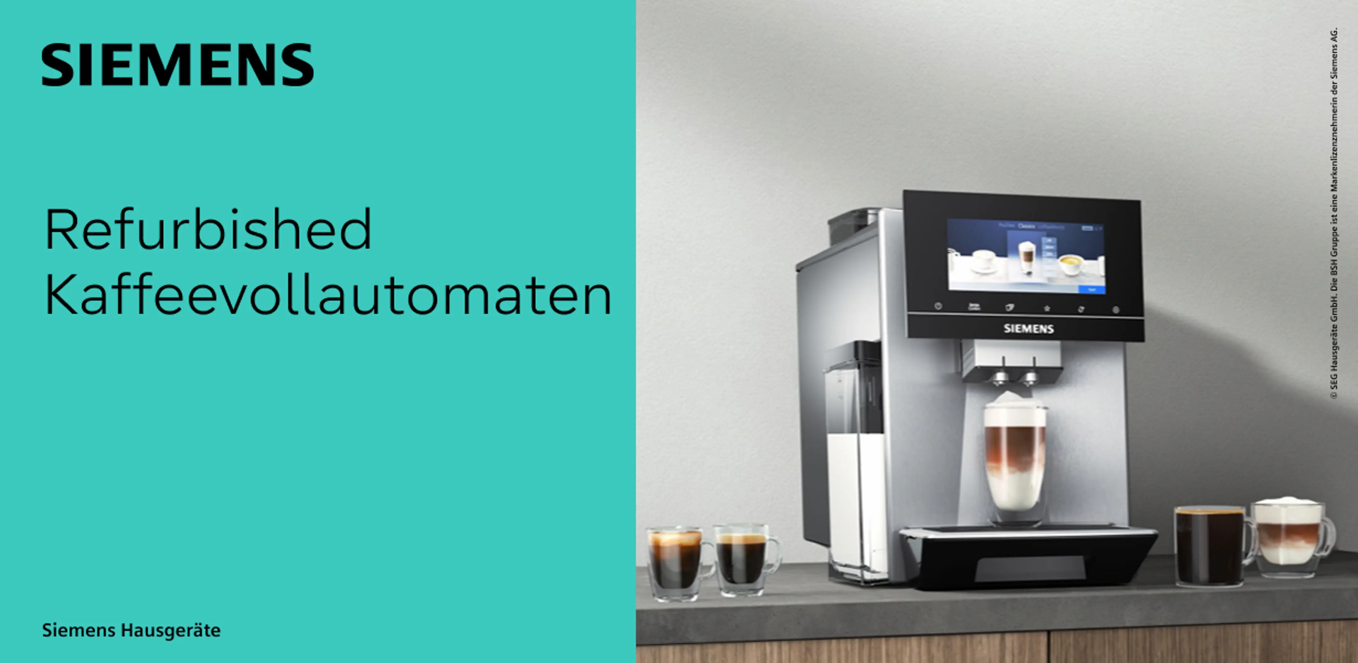 Siemens refurbished Kaffeevollautomaten