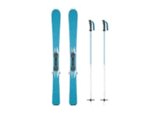 Refurbished ski og stave i stand Premium