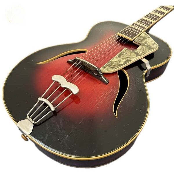 1950s Kurt Seifert? GDR Archtop Guitar | redburst, image 1 of 5