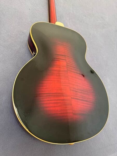 1950s Kurt Seifert? GDR Archtop Guitar | redburst, image 5 of 5