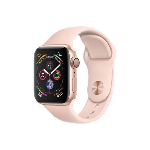 Apple Watch Series 4 (2018) | 40 mm | aluminium | GPS | goud | roze sportband