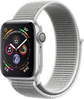 Apple Watch Series 4 (2018) | 40 mm | Aluminium | GPS | silver | Sport Loop white, image 1 of 1