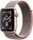 Apple Watch Series 4 (2018) | 44 mm | Aluminium | GPS | goud | Geweven sportbandje roze thumbnail 1/2