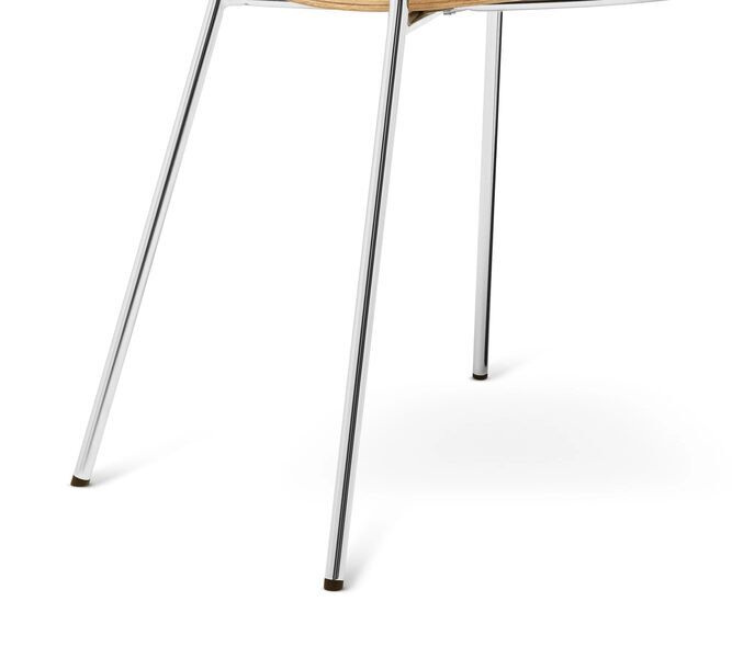 6x Jordan cadeira de jantar Chrome | castanho, image 4 of 4