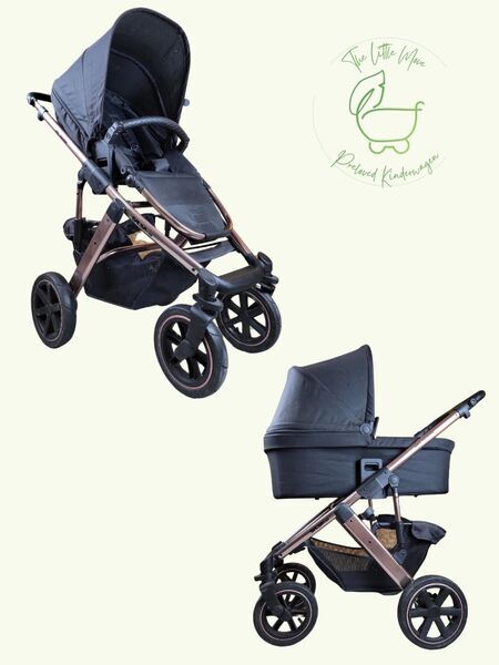 ABC Design Salsa 4 Air Diamond Edition Kombikinderwagen | black/pink 1
