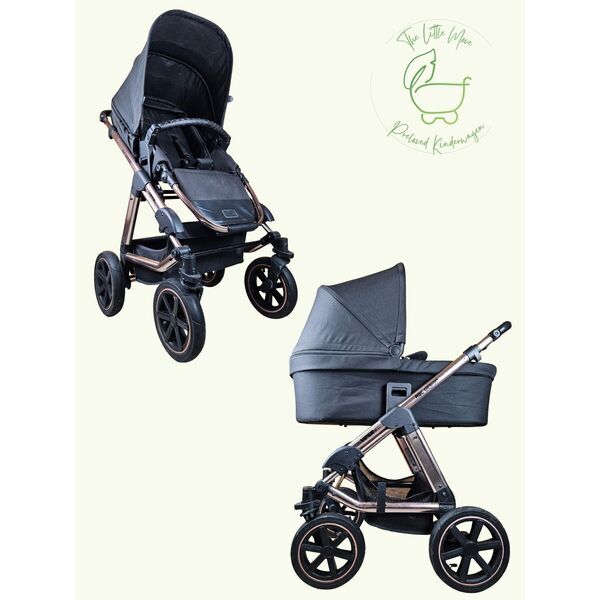 ABC Design Viper 4 Diamond Edition Kombikinderwagen | schwarz | rosegold 1