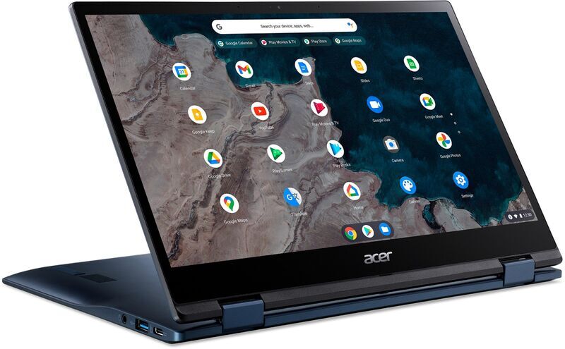 Acer Chromebook Spin 513 CP513-1H | Snapdragon 7c | 13.3" | 8 GB | 128 GB eMMC | FP | Touch | blue | Chrome OS | DE 2