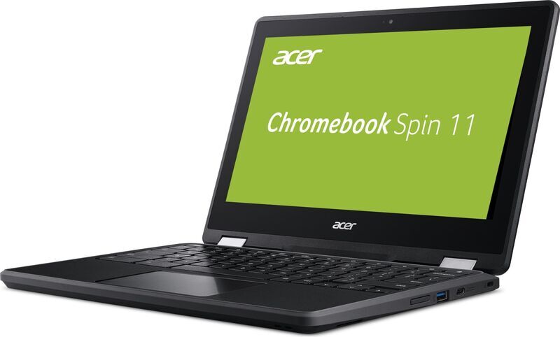 Acer Chromebook Spin 11 | N3350 | 11.6" | 4 GB | 16 GB eMMC | Webcam | schwarz | Chrome OS | DK
