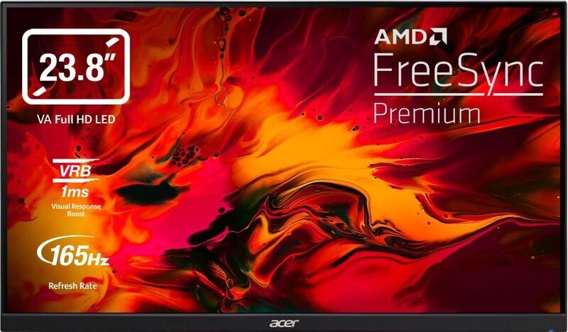 Acer KG1 KG241YSbiip | 23.8" | ohne Standfuß | schwarz 1