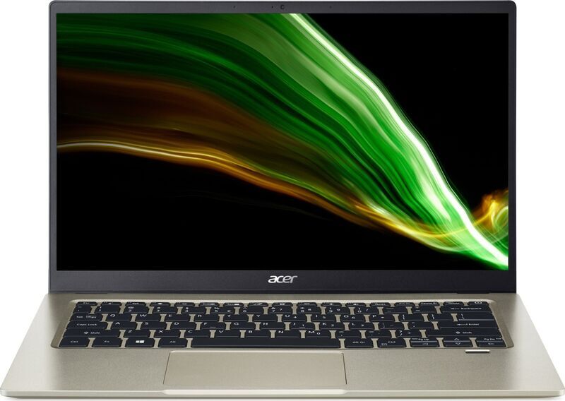 Acer Swift 1 SF114-34 | N6000 | 14" | 4 GB | 128 GB SSD | FP | guld | Tastaturbelysning | Win 11 S | DE
