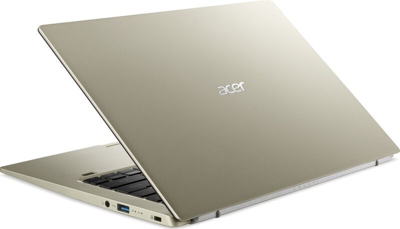 Acer Swift 1 SF114-34 | N6000 | 14" | 4 GB | 128 GB SSD | FP | guld | Bakgrundsbelyst tangentbord | Win 11 S | DE 3