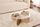 Aeris coffee table sapphire Eiche transparent Ø75cm | transparent, thumbnail 1 of 4