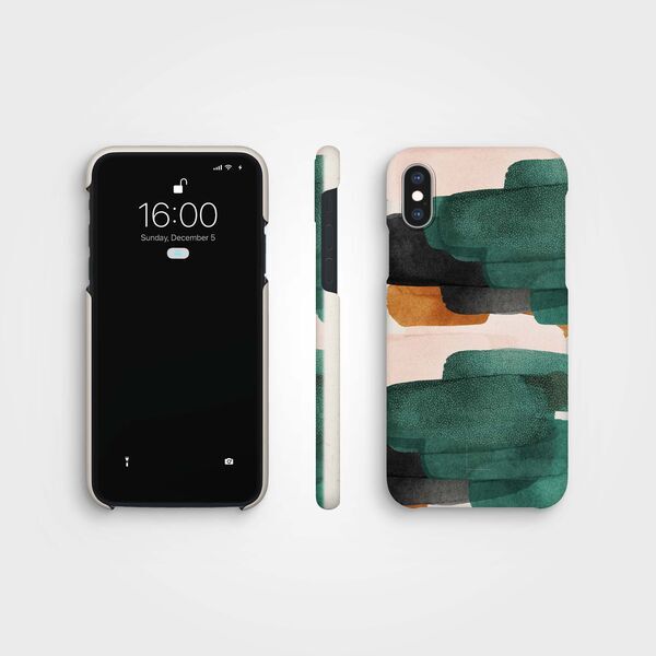 agood plant-based phone case | iPhone X/XS | Teal Blush, image 2 of 2