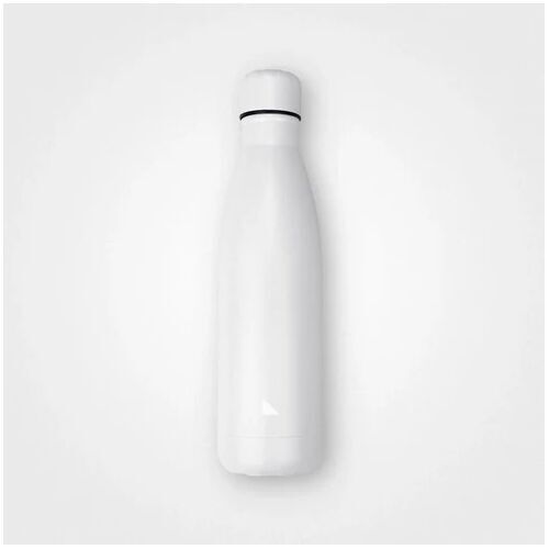 Thermoflasche aus recyceltem Stahl agood Schneeweiß