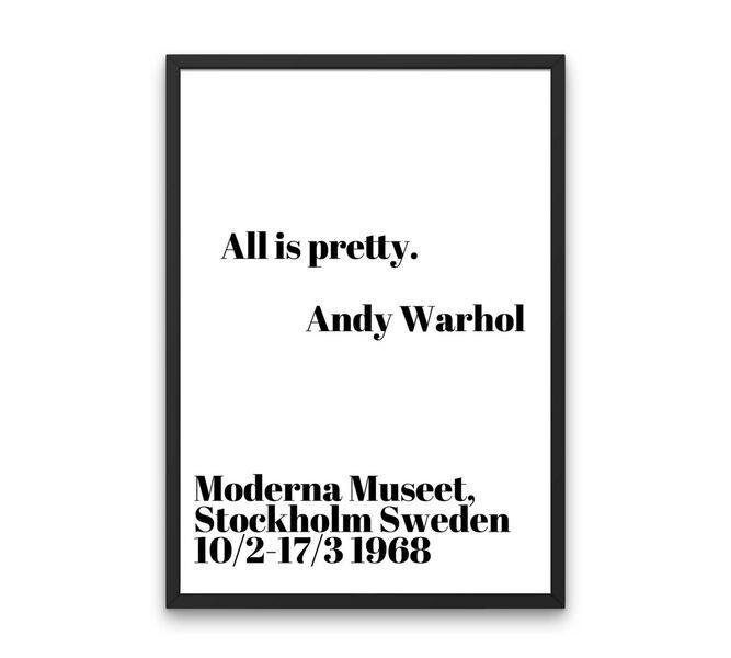 All is pretty - Andy Warhol 70 x 100 cm | white, image 2 of 4