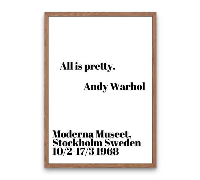 All is pretty - Andy Warhol 70 x 100 cm | white, image 3 of 4
