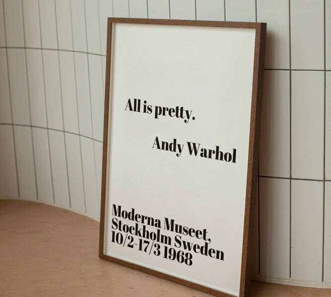 All is pretty - Andy Warhol 70 x 100 cm | white, image 4 of 4