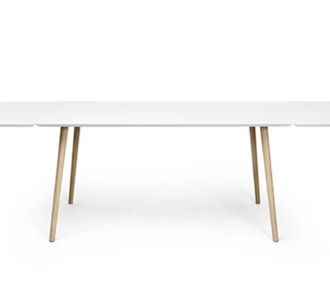 Allie spisebord sæbe Oak hvid 150 x 90 cm | hvid, image 3 of 4
