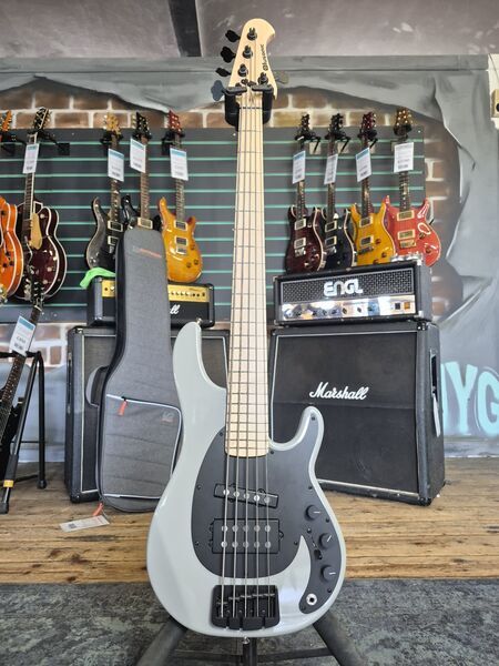 Alusonic Django Standard 5 Gloss Audi RS Nardo Grey 2011 5-String Bass | Gloss Grey, image 1 of 5