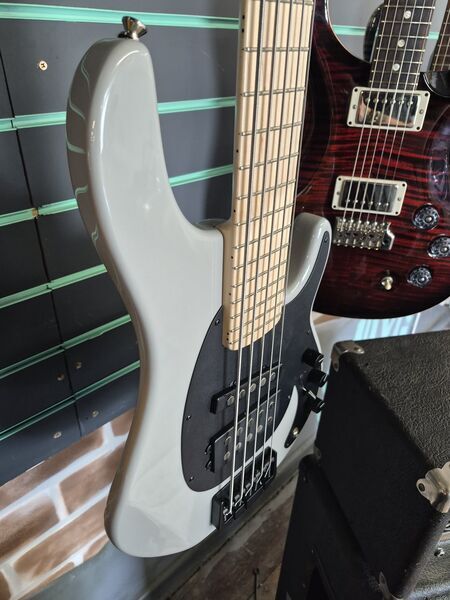 Alusonic Django Standard 5 Gloss Audi RS Nardo Grey 2011 5-String Bass | Gloss Grey, image 3 of 5