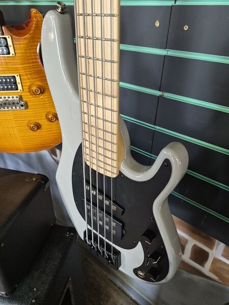 Alusonic Django Standard 5 Gloss Audi RS Nardo Grey 2011 5-String Bass | Gloss Grey, image 5 of 5