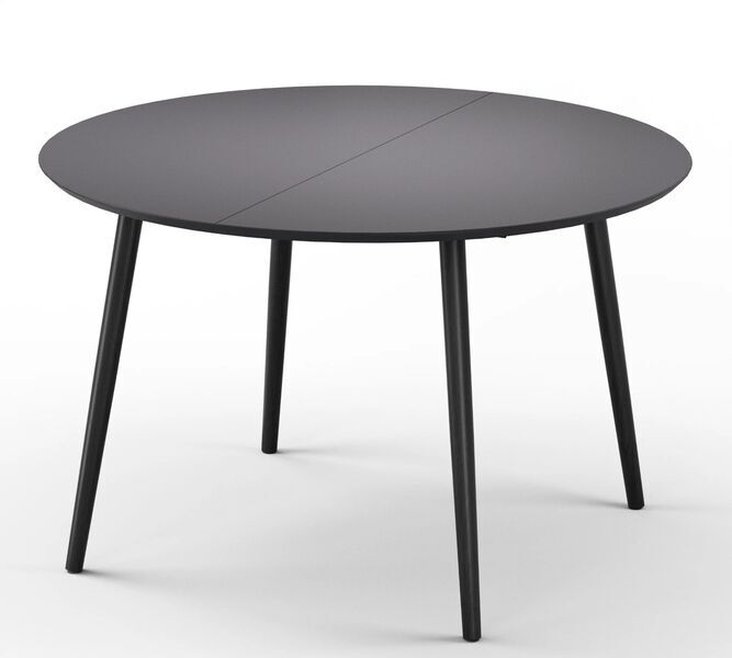 Amelia dining table Black Ø120 cm | black, image 2 of 4