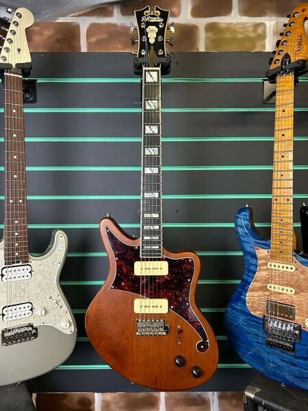 D'Angelico Bedford Deluxe Matte Walnut 2022 Electric Guitar | Matte Walnut, image 2 of 5