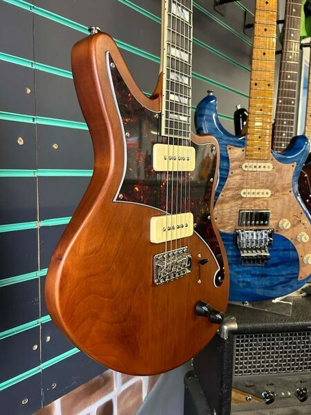 D'Angelico Bedford Deluxe Matte Walnut 2022 Electric Guitar | Matte Walnut, image 3 of 5