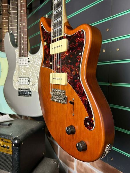 D'Angelico Bedford Deluxe Matte Walnut 2022 Electric Guitar | Matte Walnut, image 5 of 5
