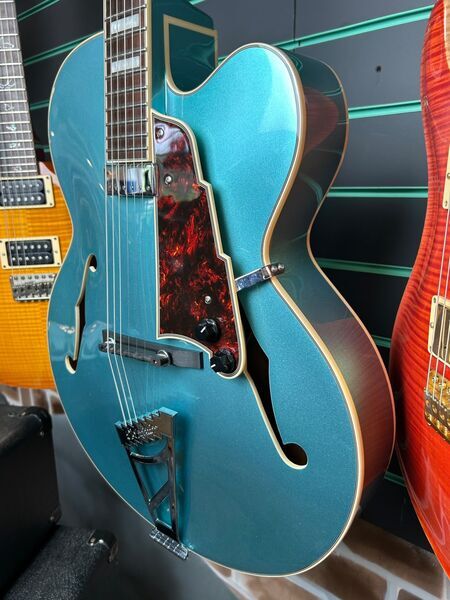 D'Angelico Premier EXL-1 Ocean Turquoise 2018 Hollow Body Electric Guitar | Original, image 5 of 5