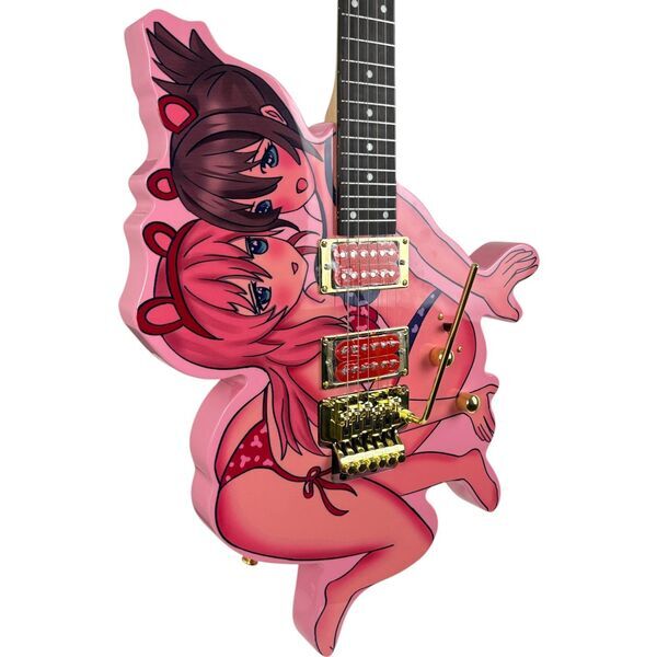 Anime Girls Guitar - Pink | pink, image 1 of 4