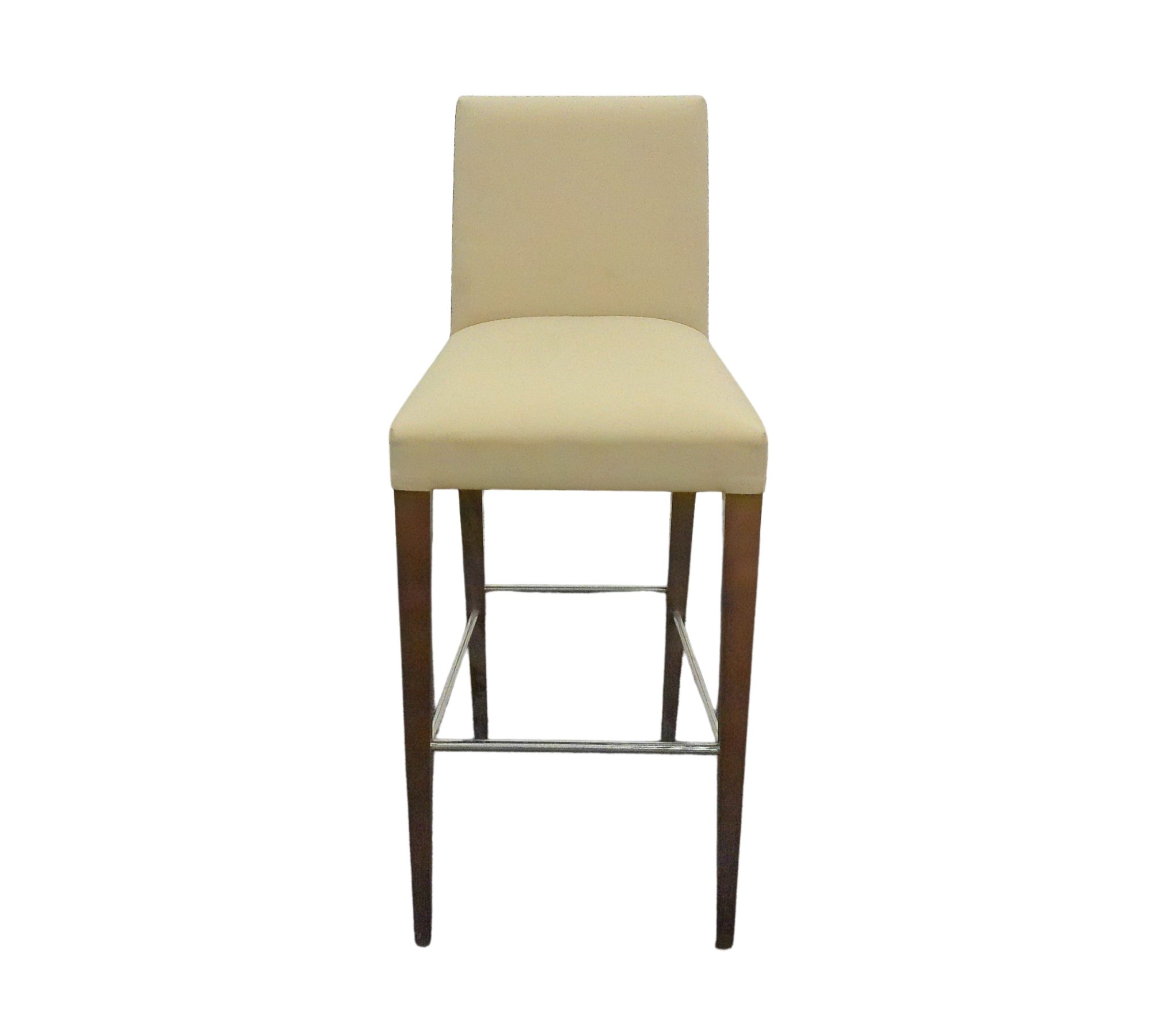 Anna BQ1385 barstol läder trä beige