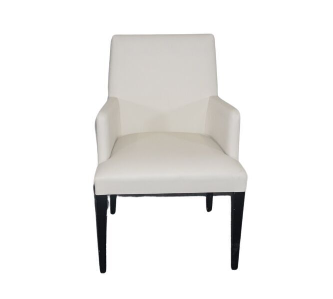 Anna SO1384 armchair leather Buchenholz white | white, image 3 of 4