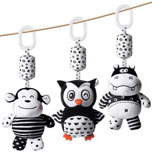 Aolso Kinderwagen-Spielzeug Set | black/white 1