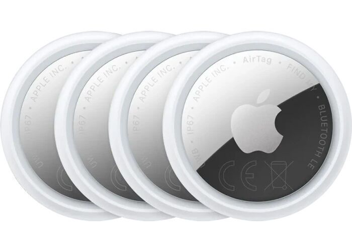 Apple AirTag Gen 2 (2026) 4er-Pack weiß/silber