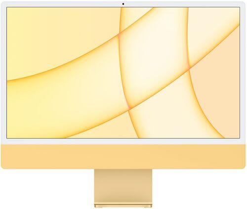 Som Ny: Apple iMac 2021 M1 | 24" | 8 GB | 256 GB SSD | 8-Core GPU | gul | kompatibla tillbehör | US