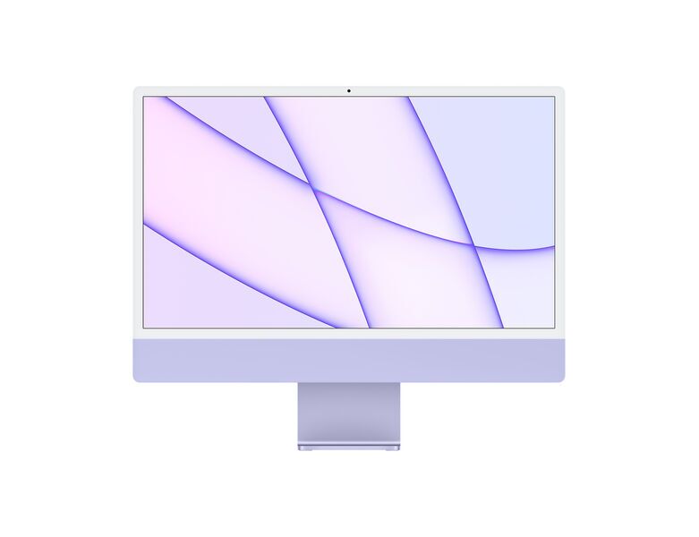 Apple iMac 2021 M1 | 24" | 16 GB | 2 TB SSD | 8-Core GPU | лилаво | съвместими аксесоари | FR, image 1 of 3