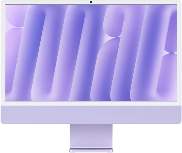 Apple iMac 2024 M4 8 Core | 24" | 16 GB | 256 GB SSD | violet | accessoires compatibles | FR, image 1 of 3