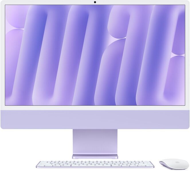 Apple iMac 2024 M4 8 Core | 24" | 16 GB | 256 GB SSD | purple | Apple accessories | PT, image 1 of 3