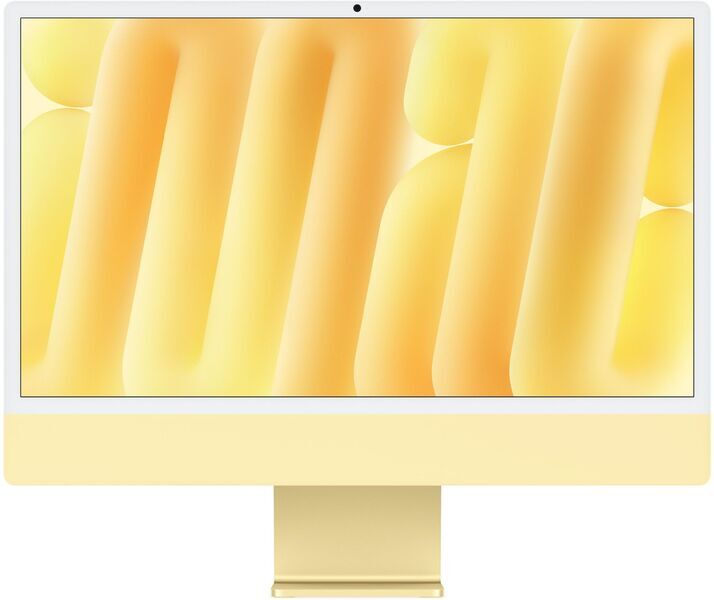 Apple iMac 2024 M4 8 Core | 24" | 16 GB | 256 GB SSD | yellow | compatible accessories | UK, image 1 of 3