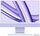 Apple iMac 2023 M3 8 Core | 24" | 8 GB | 256 GB SSD | 10-Core GPU | Gb LAN | violet | compatibele Accessoires | DE thumbnail 1/3