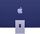 Apple iMac 2023 M3 8 Core | 24" | 8 GB | 512 GB SSD | 10-Core GPU | Gb LAN | violeta | acessórios compatíveis | DE thumbnail 3/3