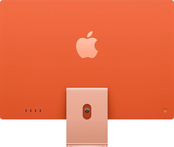 Apple iMac 2023 M3 8 Core | 24" | 8 GB | 512 GB SSD | 10-Core GPU | Gb LAN | orange | compatible accessories | International English, image 3 of 3