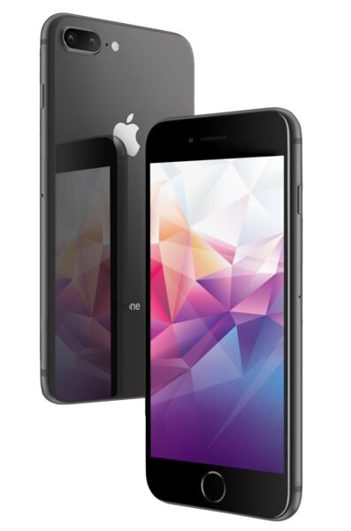 iPhone 8 Plus | 128 GB | spacegrey | uusi akku