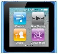 Apple iPod nano (2010) 6th Gen | 8 GB | blau